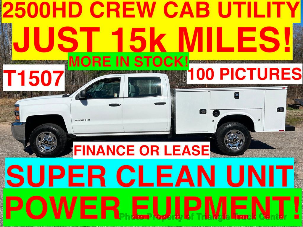 2015 Chevrolet 2500HD CREW UTILITY JUST 15k MILES! ONE OWNER +SUPER CLEAN UNIT! POWER EQUIPMENT! 100 PICTURES - 22315168 - 0