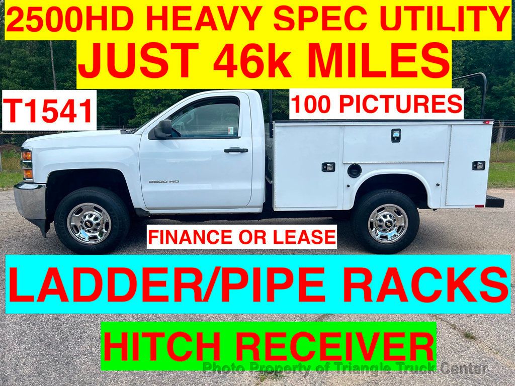 2015 Chevrolet 2500HD UTILITY JUST 46k MILES! ONE OWNER +LADDER/PIPE RACKS! HITCH! - 22434831 - 0