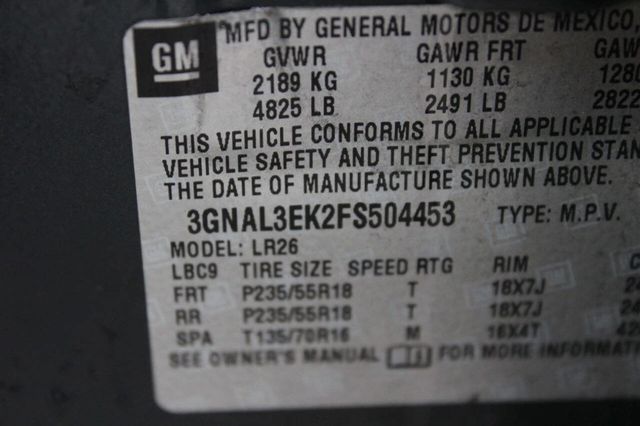 2015 Chevrolet Captiva Sport LT 4dr SUV - 22964809 - 9