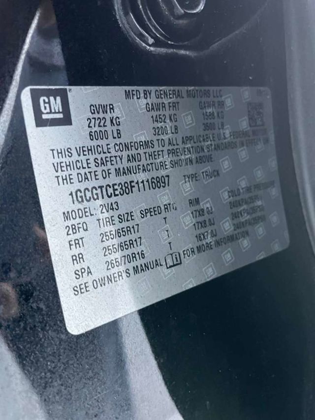 2015 Chevrolet Colorado 4WD Crew Cab 140.5" Z71 - 22982493 - 13