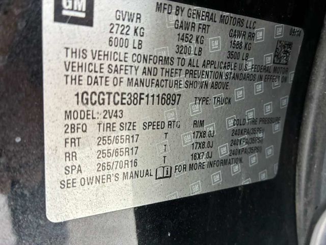 2015 Chevrolet Colorado 4WD Crew Cab 140.5" Z71 - 23021541 - 14