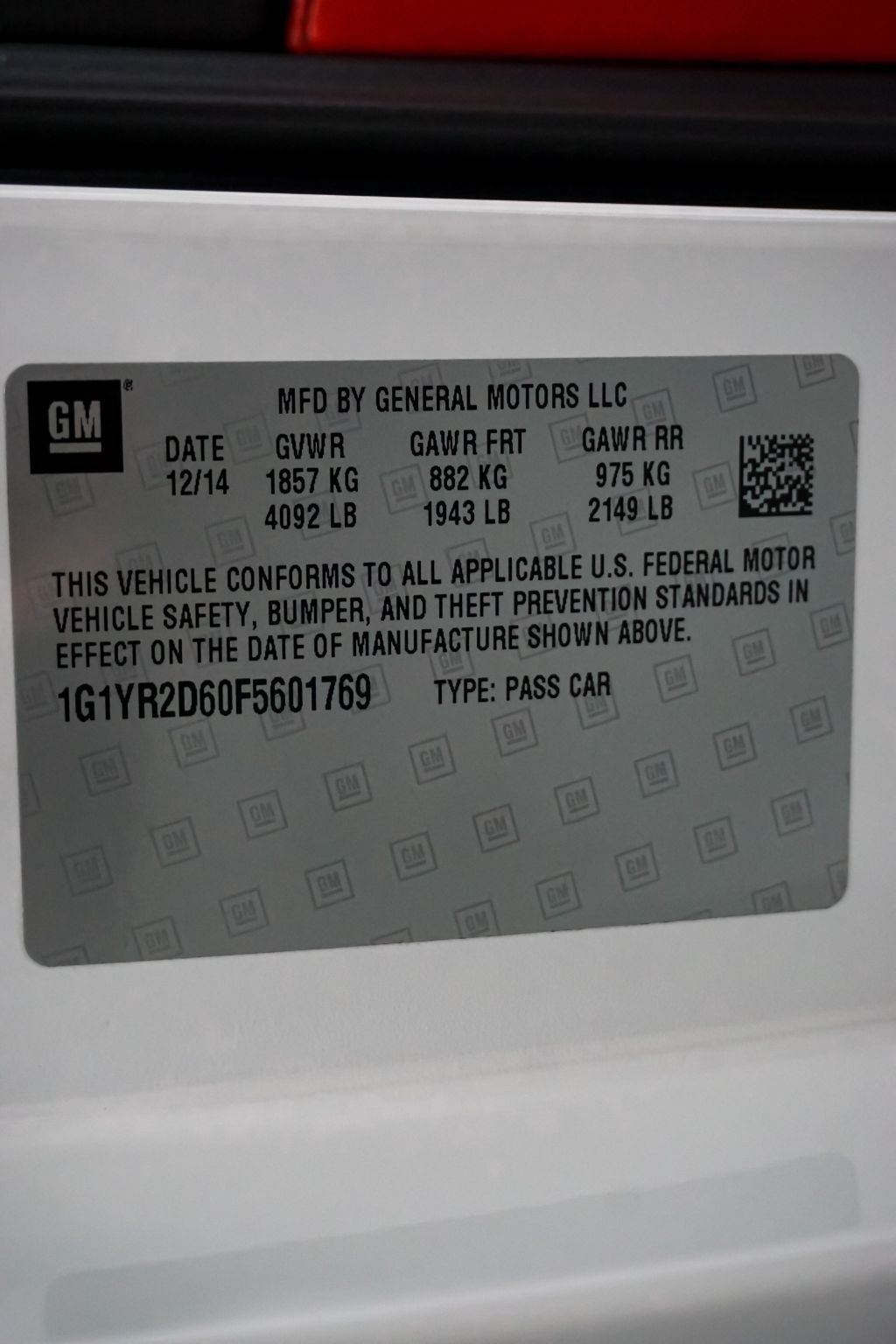 2015 Chevrolet Corvette *Z06 2LZ* *Z07 Performance Package* *7-Speed Manual* - 22855596 - 19