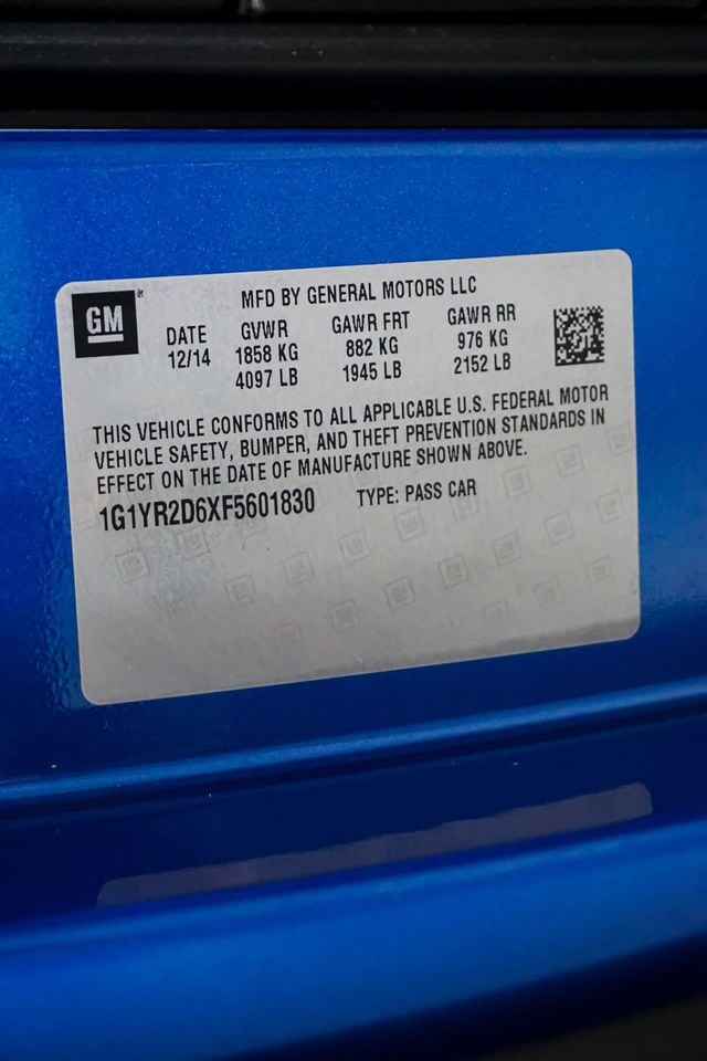 2015 Chevrolet Corvette *Z06 2LZ* *Z07-Performance Pkg* *7-Speed Manual* - 22893602 - 17