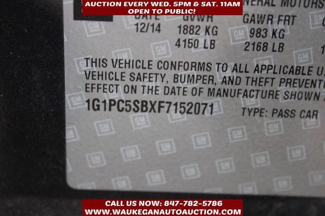 2015 Chevrolet CRUZE 4dr Sedan Automatic 1LT - 22941934 - 8