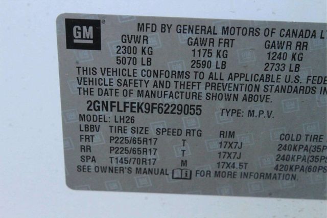 2015 Chevrolet Equinox AWD 4dr LT w/1LT - 23004570 - 9