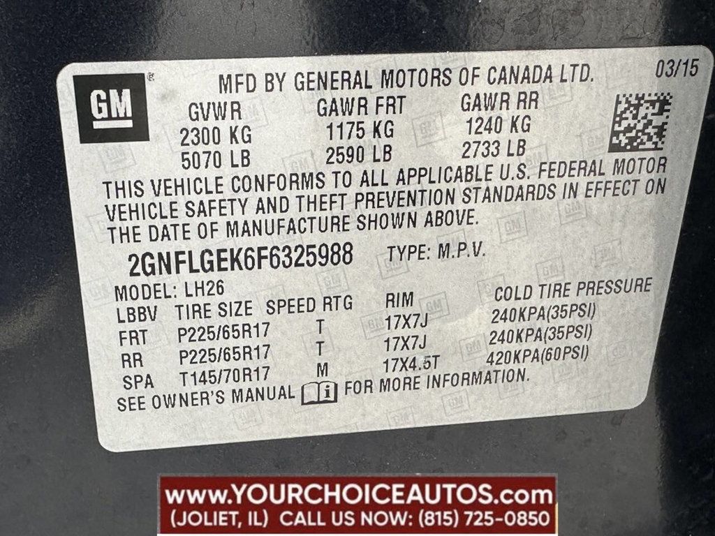 2015 Chevrolet Equinox AWD 4dr LT w/2LT - 22854091 - 18