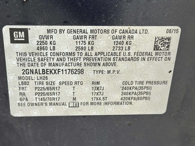 2015 Chevrolet Equinox FWD 4dr LT w/1LT - 22944043 - 13