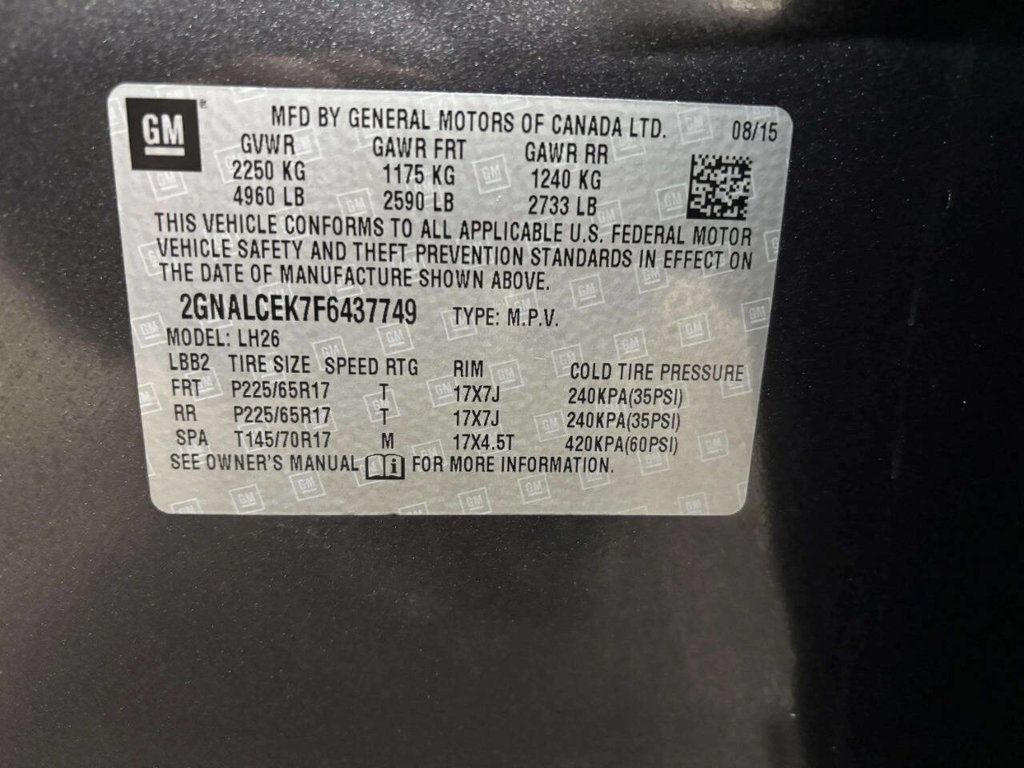 2015 Chevrolet Equinox FWD 4dr LT w/2LT - 23002624 - 30