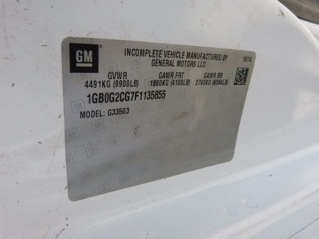 2015 Chevrolet Express Commercial Cutaway 6.0L V8 GAS*3500*139" WB*SRW*"KUV" ENCLOSED SERVICE BODY VAN! - 23040955 - 44