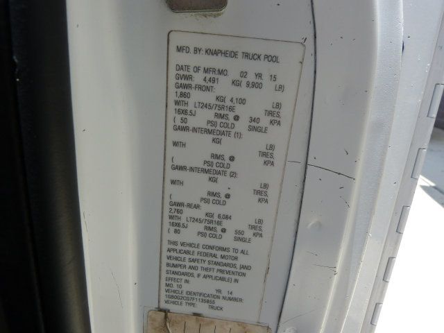 2015 Chevrolet Express Commercial Cutaway 6.0L V8 GAS*3500*139" WB*SRW*"KUV" ENCLOSED SERVICE BODY VAN! - 23040955 - 45