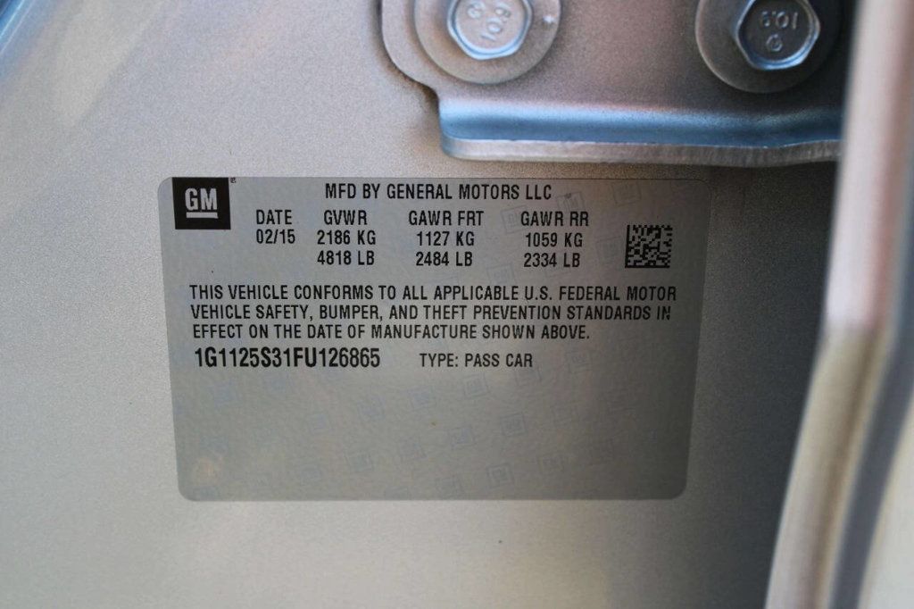 2015 Chevrolet Impala 4dr Sedan LT w/2LT - 22925078 - 27