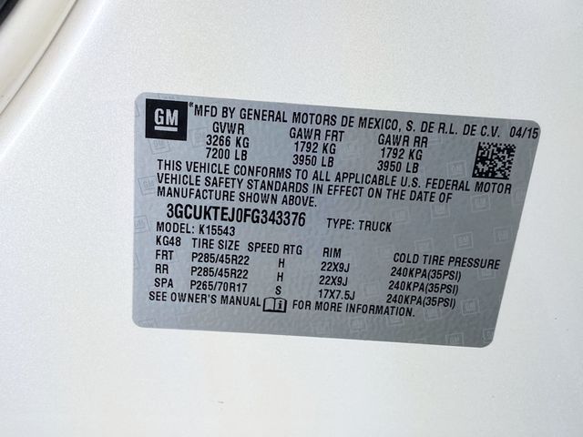 2015 Chevrolet Silverado 1500 4WD Crew Cab 153.0" High Country - 22915829 - 72