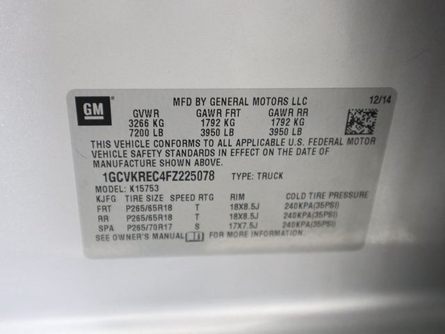 2015 Chevrolet Silverado 1500 4WD Double Cab 143.5" LT w/1LT - 22942996 - 42