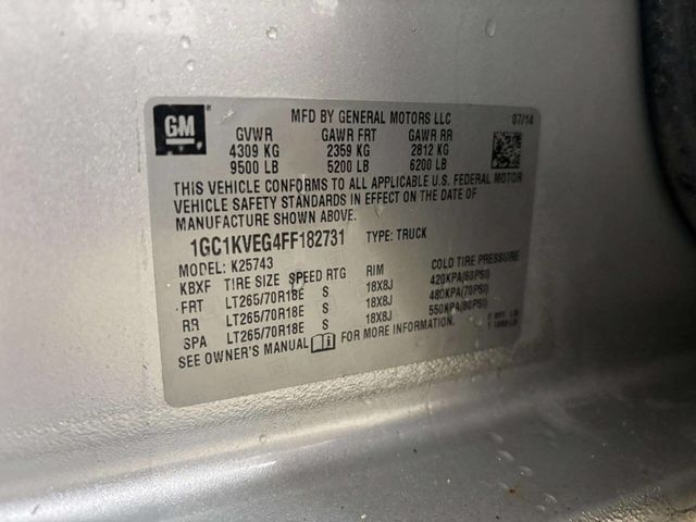 2015 Chevrolet Silverado 2500HD LT 4x4 4dr Crew Cab SB - 22974784 - 34