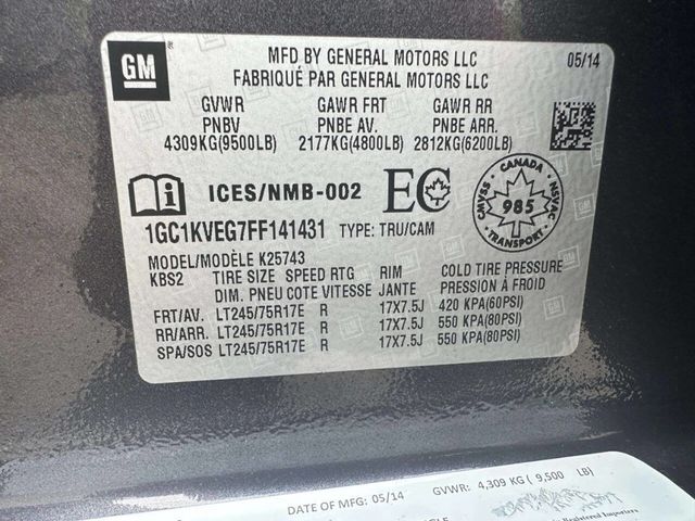 2015 Chevrolet Silverado 2500HD LT 4x4 4dr Crew Cab SB - 23012865 - 19