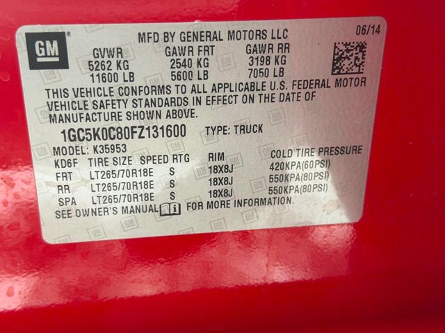 2015 Chevrolet Silverado 3500HD LTZ 4x4 4dr Double Cab LB SRW - 22968380 - 45