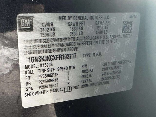 2015 Chevrolet Suburban 4WD 4dr LT - 23001201 - 26