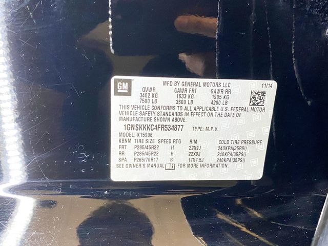 2015 Chevrolet Suburban 4WD 4dr LTZ - 22939948 - 78