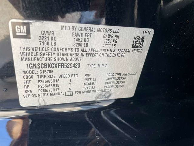 2015 Chevrolet Tahoe 2WD 4dr LT - 23001917 - 19