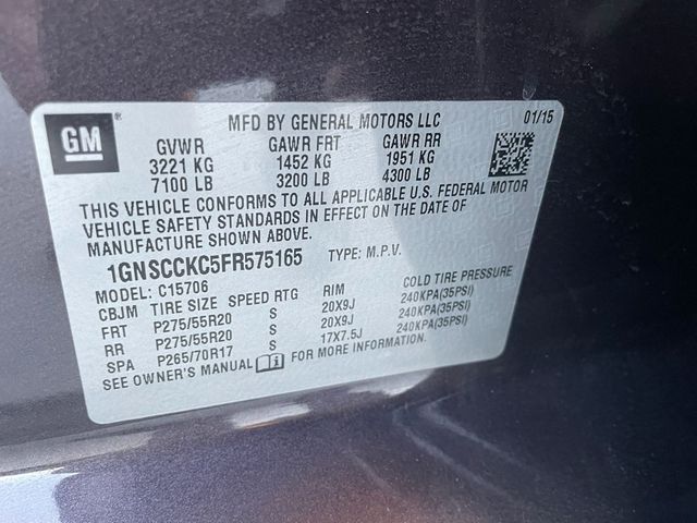 2015 Chevrolet Tahoe 2WD 4dr LTZ - 22941479 - 18