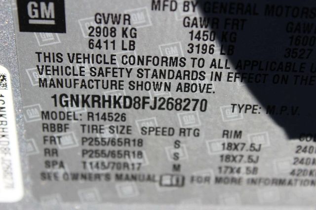 2015 Chevrolet Traverse FWD 4dr LT w/2LT - 22971121 - 10