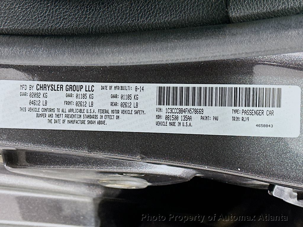 2015 Chrysler 200 S - 22615470 - 33