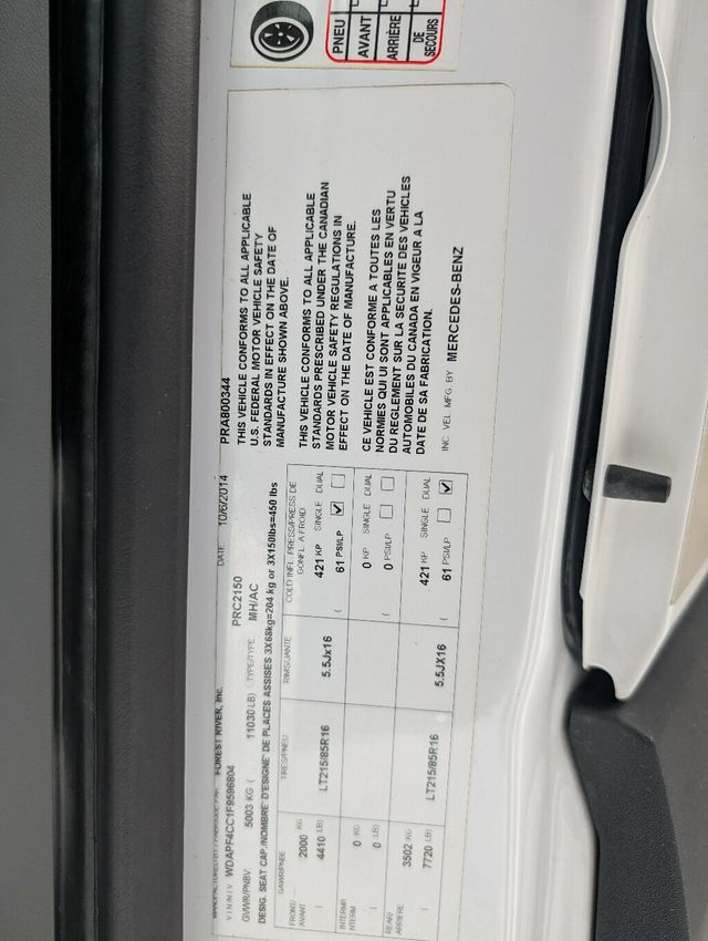 2015 Coachmen Sprinter Chassis-Cabs PRISM - 22959919 - 20