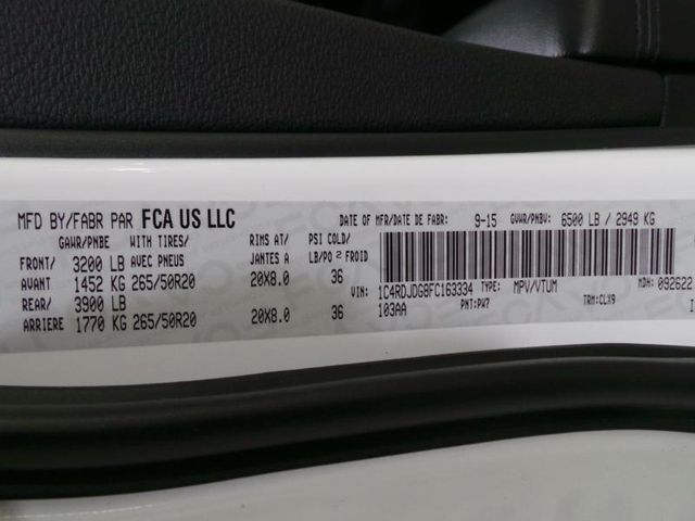 2015 Dodge Durango AWD 4dr Limited - 15400118 - 10