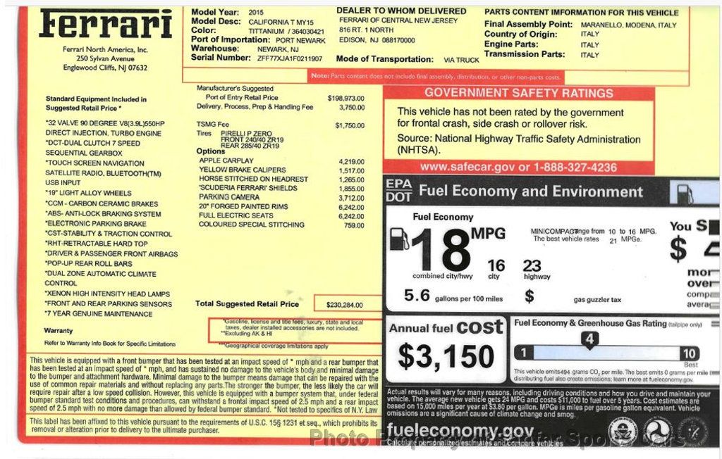 2015 Ferrari California T 2dr Convertible - 22977789 - 37