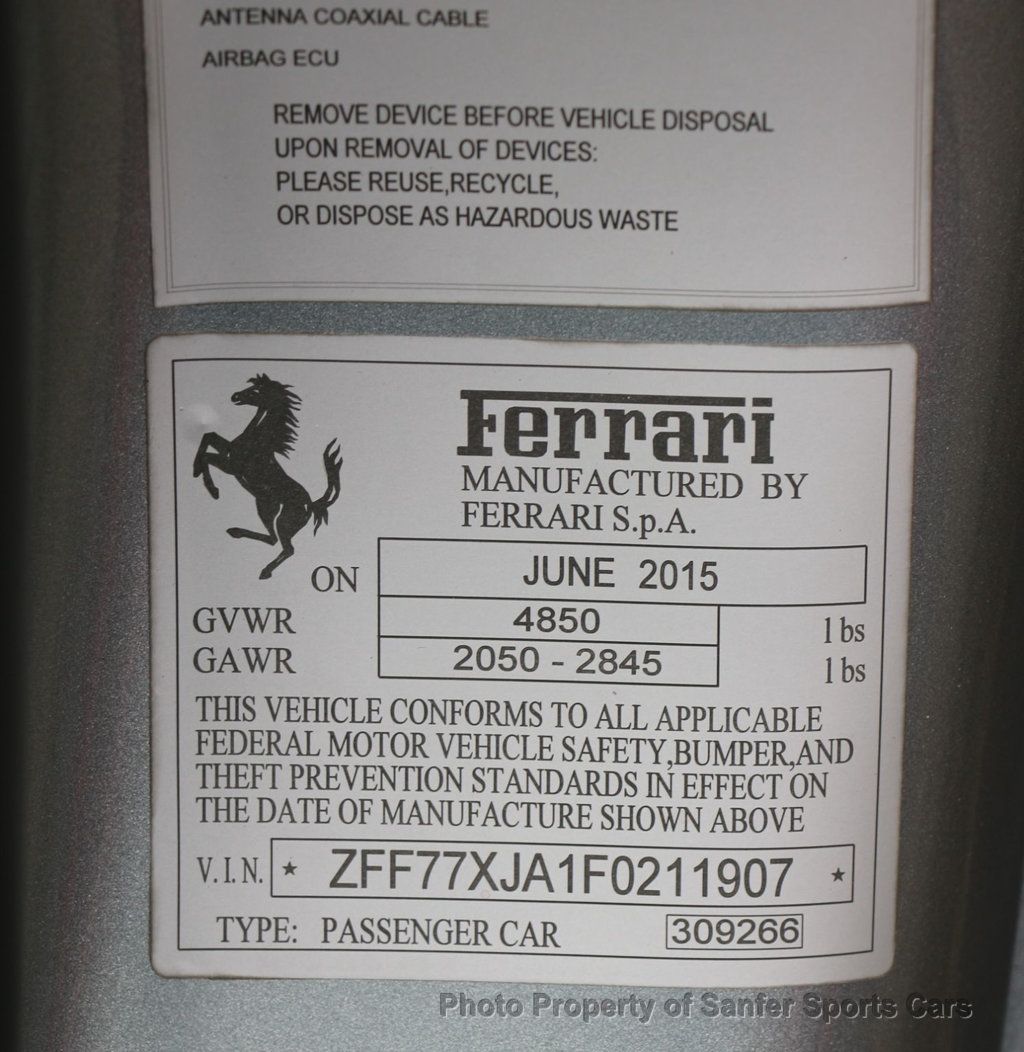 2015 Ferrari California T 2dr Convertible - 22977789 - 44