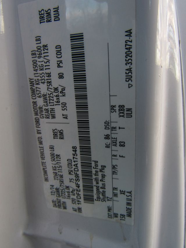 2015 Ford E450 Goshen Impulse Bus 21 Passenger + Rear Luggage - 22247244 - 26