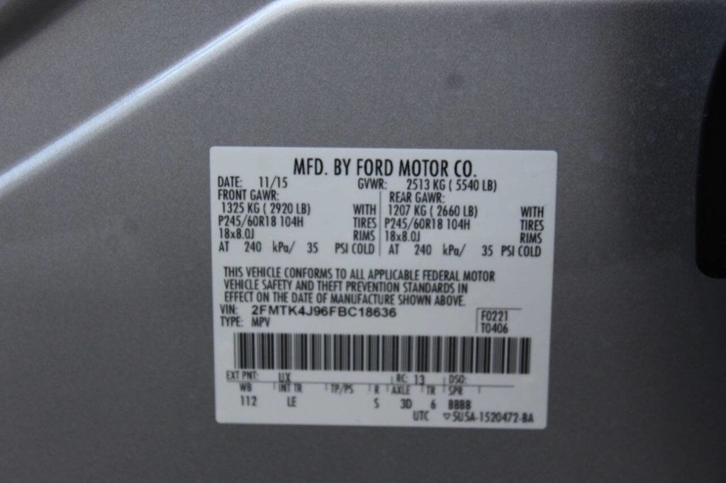 2015 Ford Edge 4dr SEL AWD - 22925066 - 26