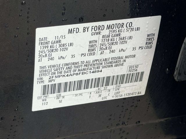 2015 Ford Edge 4dr Sport AWD - 23017460 - 19