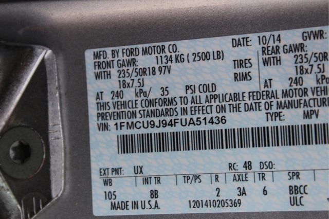 2015 Ford Escape 4WD 4dr Titanium - 23012848 - 7