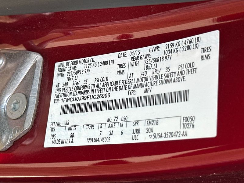 2015 Ford Escape FWD 4dr Titanium - 23045887 - 21