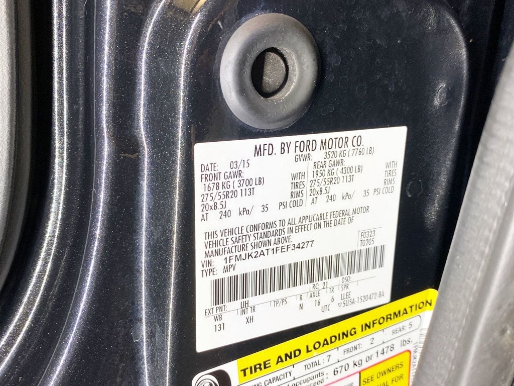 2015 Ford Expedition EL 4WD 4dr Limited - 22942350 - 76