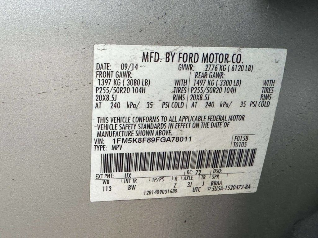 2015 Ford Explorer 4WD 4dr Limited - 22983771 - 17