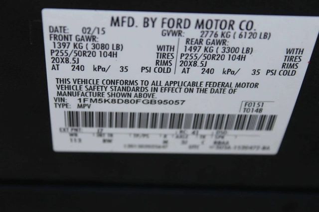 2015 Ford Explorer 4WD 4dr XLT - 23010030 - 8