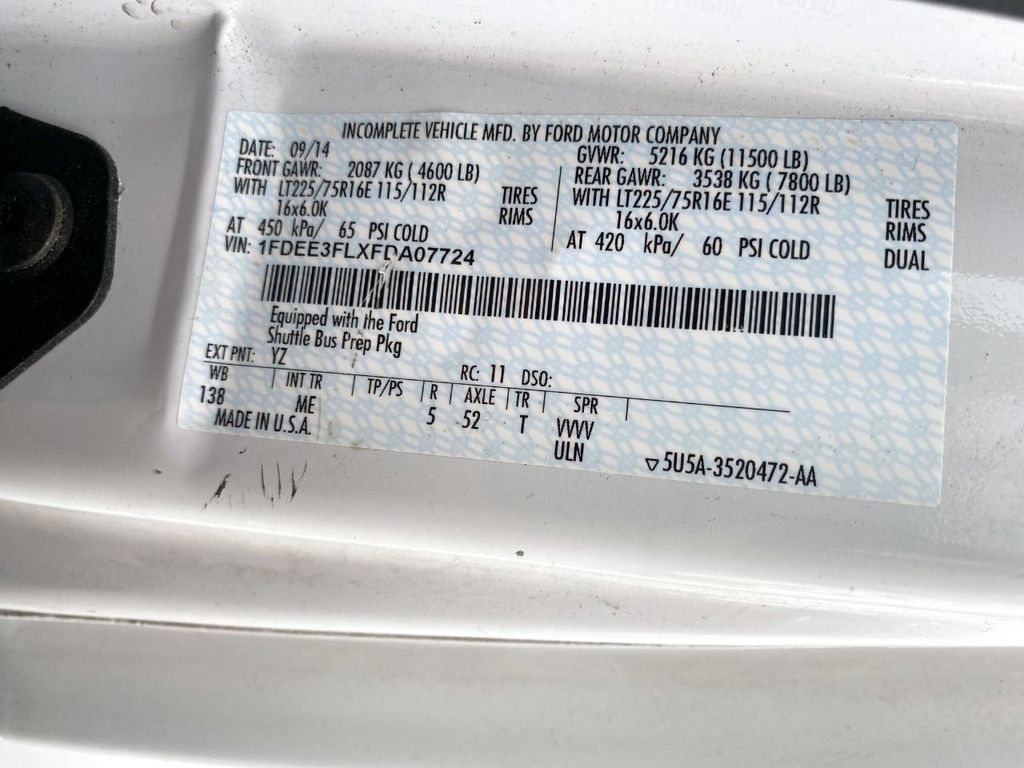 2015 Ford E-350 Non-CDL Wheelchair Shuttle Bus For Sale For Adults Church Seniors Medical & NEMT Transport - 22284079 - 46