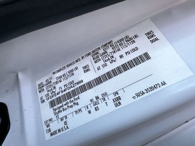 2015 Ford E-450 Non-CDL Wheelchair Shuttle Bus For Sale For Adults Church Seniors & Handicapped Transportation - 22990663 - 45