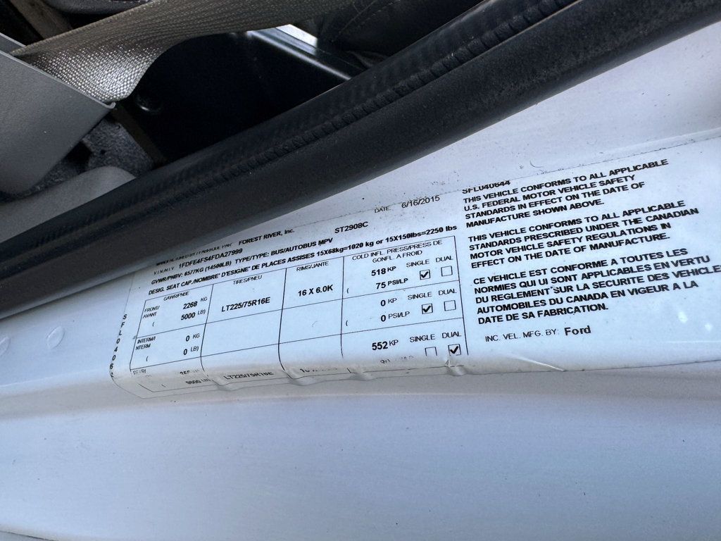 2015 Ford E-450 Non-CDL Wheelchair Shuttle Bus For Sale For Adults Church Seniors & Handicapped Transportation - 22990663 - 46