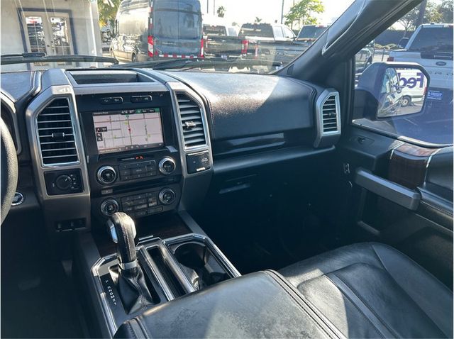 2015 Ford F150 SuperCrew Cab PLATINUM 4X4 NAV BACK UP CAM ECOBOOST CLEAN - 23084485 - 28