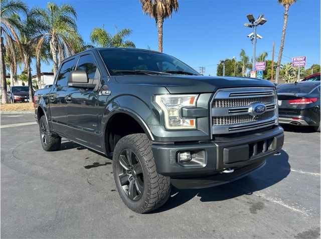 2015 Ford F150 SuperCrew Cab PLATINUM 4X4 NAV BACK UP CAM ECOBOOST CLEAN - 23084485 - 2