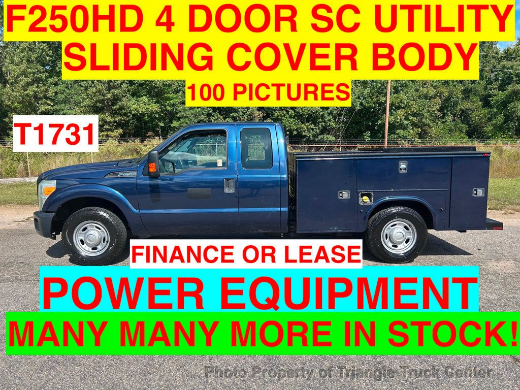 2015 Ford F250HD 4 DOOR SC UTILITY JUST 78k MILES! ++POWER EQUIP COVERED UTILITY BODY - 22866901 | Video 1