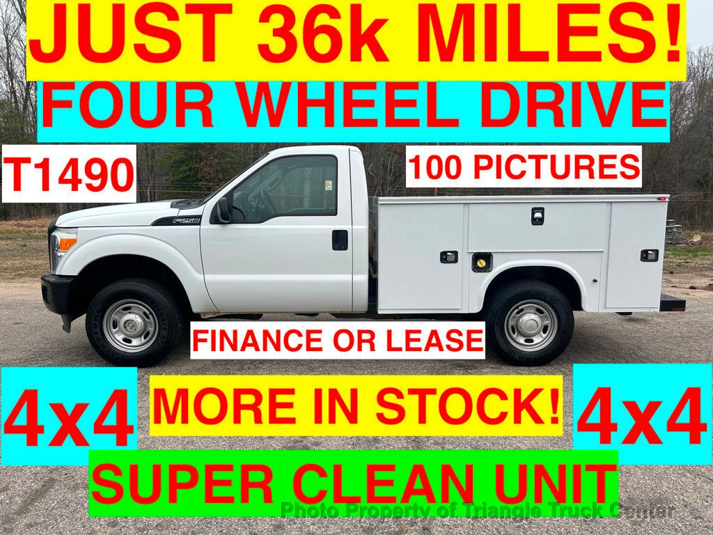 2015 Ford F250HD 4X4 UTILITY JUST 36k MILES! SUPER CLEAN! +FOUR WHEEL DRIVE UTILITY BODY! - 22290672 - 0