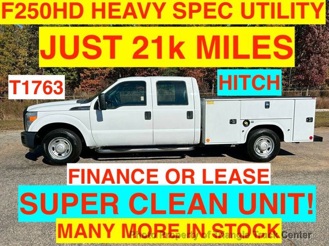 2015 Ford F250HD CREW CAB UTILITY JUST 21k MILES! +SUPER CLEAN UNIT! WOW LOOK INSIDE BOXES! - 22916619 - 0