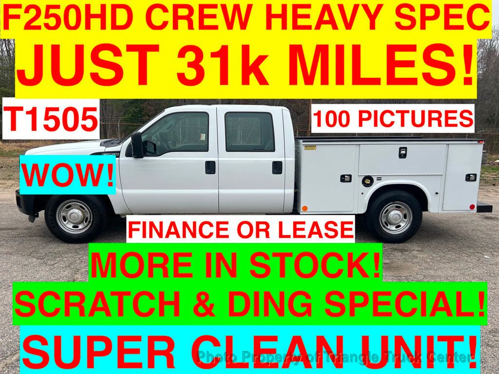 2015 Ford F250HD CREW CAB UTILITY JUST 31k MILES! +SCRATCH & DING SPECIAL! 100 PICTURES! - 22311892 - 0