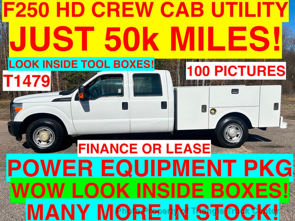 2015 Ford F250HD CREW CAB UTILITY JUST 50k MI! SUPER CLEAN! +POWER EQUIPMENT! 100 PICTURES! FINANCE OR LEASE! - 22274910 - 0