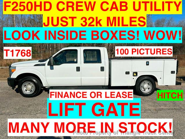 2015 Ford F250HD CREW UTILITY 32k MILES! LIFT GATE! +LOOK INSIDE BOXES! WOW! FINANCE OR LEASE - 22925992 - 0