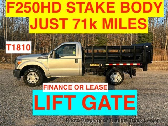 2015 Ford F250HD STAKE LIFT GATE JUST 71k MILES! +SUPER NICE UNIT! HARD TO FIND WITH GATE & HITCH - 22961302 - 0